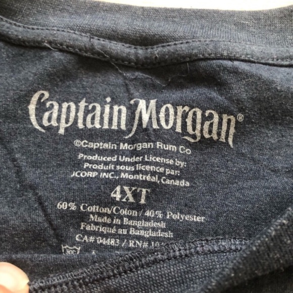 Captain Morgan Blue Short Sleeve Graphic Tee - Picture 6 of 6